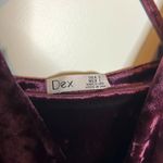 NWT DEX Plum Halter Velvet V Photo 5