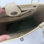 Vintage 60s Jewel Tone Wood Tote Handbag Collins Style Purse Floral Bucket Tan Photo 9