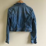 American Eagle  Outfitters‎ Blue Denim Jean Jacket Women Size Small Crop Photo 4