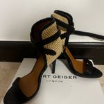 Bebe Black and Tan Women's Heels Photo 1