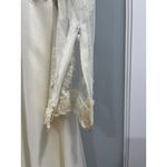 Vintage Priscilla of Boston Wedding Dress Gown Lace Sleeves Bridal needs dye Tan Photo 5