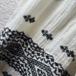 Denim and Supply Ralph Lauren Cream Embroidered Dress Bohemian Tunic Mini M/M Black Size M Photo 2