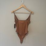 BLASHE Belong Bodysuit in Copper‎ with Adjustable Spaghetti Straps NWT Small Gold Photo 1