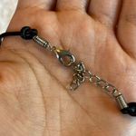 Silver sun necklace Black Photo 2