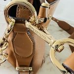 Michael Kors  Brooke Acorn Brown Leather Medium Satchel Crossbody Bag Photo 9