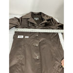 Apt. 9 Womans  Size XL Brown Button Up Lined Trench Coat Photo 4