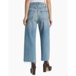 Citizens of Humanity Ayla Raw Hem Crop Jeans 32 Soda Pop Wide Leg Denim Blue Photo 2