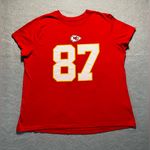Nike  Kansas City Chiefs Travis Kelce #87 Women’s Red T-Shirt XL NFL Photo 0