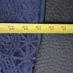 Lulus SZ small Navy Blue Floral Crochet Lace Short Sleeve Mini Dress Photo 9