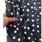 Kowtow Umbrella Skirt Polka Dots Navy & White Size 10 Blue Photo 5