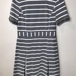 Tory Burch  Paulina Open Knit Fringe Black White Dress Size small Photo 0