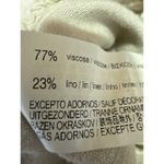 Pull & Bear  White Linen High Waist Tapered Paperbag Trousers Jogger Pants Size M Photo 5