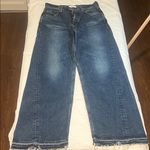 Moussy Vintage Atlanta Twisted Wide Pants Size 27 Blue Photo 0