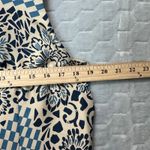 Adrianna Papell Adrianna‎ Papell Silk Top 12 Bold Graphic Print Sleeveless Retro Mod Blouse Photo 4