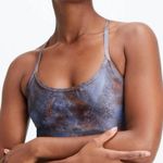 Fabletics Size Small Emersyn Reversible Bralette Browns and Blues Strappy Back Photo 0