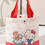 Hello Kitty Canvas Tote Bag - Durable And Waterproof Spacious Crossbody Design Photo 0