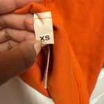 We The Free Lucy Layering Top Orange 3/4 Sleeves Slightly Cropped Boatneck XS Photo 9