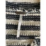 Free People  Sweater Size XS Women's Pullover Striped Spells Trouble Ivory Black Photo 5