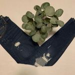 Wild Fable High Rise Skinny Dark‎ Wash Distressed Denim Jeans, Trendy Size 8 # Blue Photo 6