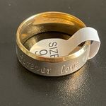 8mm gold forever love ring size 9 Photo 6