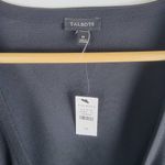 Talbots NEW  Faux Wrap Blouse Top Black Long Sleeve V Neck Size M Photo 3