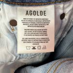 AGOLDE Riley High Rise Straight Crop Jeans in Blitz Blue Size 26 Photo 6