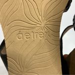 Aetrex  Avril‎ quarter strap wedge sandals black braided leather women’s size 8.5 Photo 7