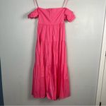 STAUD New  Elio Off-shoulder Dress in Cotton Poplin size 00 in Plumeria Photo 5