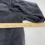 Joie  Blouse Womens Small Black‎ Sheer Puff Long Sleeve Mock Neck Caviar Photo 8