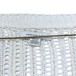 American Eagle  Boxy Cropped Oversized Open Knit Button V Neck Cardigan Sweater Photo 5