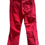 Free People In My Feelings Cropped Red Velvet Pants Size Small Photo 4