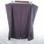 Ellen Tracy  24W Workwear Purple Knit Pencil Skirt Plus Photo 1