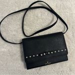 Kate Spade Laurel Way Rhinestone Ribbon & Bow Crossbody Clutch Wallet Black Photo 1