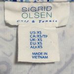 Sigrid Olsen  Golf Tennis Paisley Full Zip Athletic Long Sleeve Shirt Jacket XS Photo 4