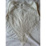 Wallflower Lace Tank Top Sleeveless Blouse Summer‎ White Button Pullover Large Photo 2