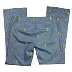 J.Crew  Stretch Gingham Trouser Pants Seahorses Blue White Lime Green Size 10 Photo 1