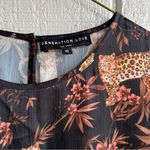 Generation Love  NWOT Evangeline Puff Sleeve Blouse In Moving Leopard Size XS Photo 2