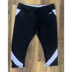 Avia Lot 2 Size L‎ Capri Black Leggings + Light Purple Activewear Razorback Top Photo 1