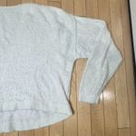 Free People  Creamy White Eyelash Soft Cropped V Neck Sweater Size Small Photo 7