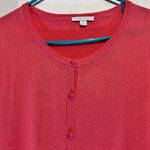 New York And Company  sweater Soft red cardigan with 3/4 sleeves button front XL Photo 6