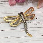 Dragonfly Moving Tail Brooch Pin Photo 0