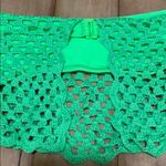 Beach Riot  Crochet Green Bandeau Strapless Bikini Top‎ Photo 5