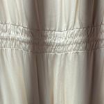 Rose Velvet Strapless Jumpsuit Womens Small Cream‎ Rayon Neutral Soft Cargo Photo 7