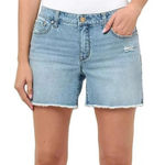 Seven7 NWOT Weekend shorts stretch denim frayed hem 12 Photo 0