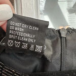 Laurence Kazar Vintage  100% Silk Black Beaded Sequins Evening Blouse Size Medium Photo 13