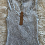 SKIMS Cotton Rib Tank Light Heather Grey Size Small Photo 0