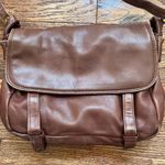 Vintage Brio! Brown Cross Body Satchel Shoulder Bag Photo 1