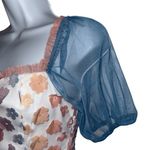 Storia  Mesh Tinkerbell Crop Top Daisy Appliques NWOT Size‎ Small Photo 4