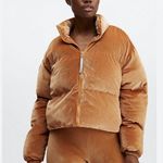 Fabletics Light Honey Wonder Velour Cropped Puffer Jacket Photo 11