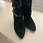 Ann Taylor Boots by  Chic Black Heeled Boots with Buckle Detail 9M Photo 9